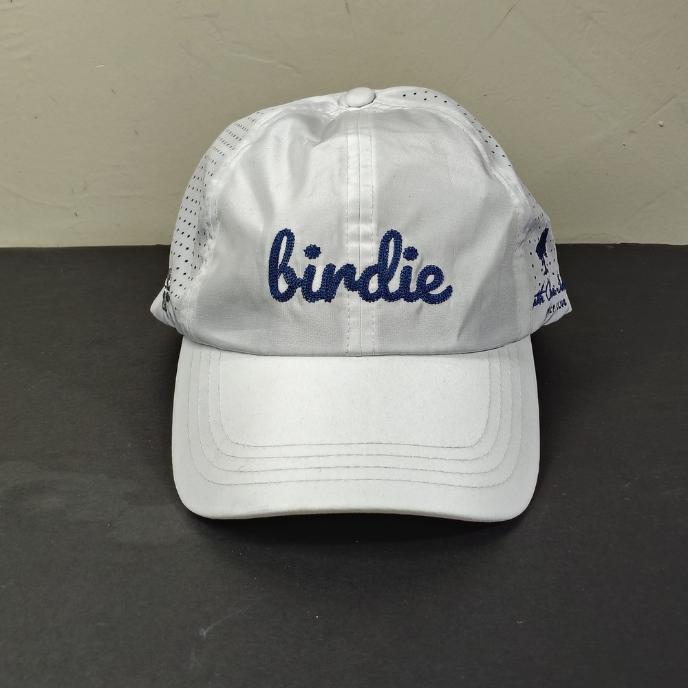 VIMHUE Hat Cap Womens White Birdie South Padre Island Golf Ponytail Sz 57